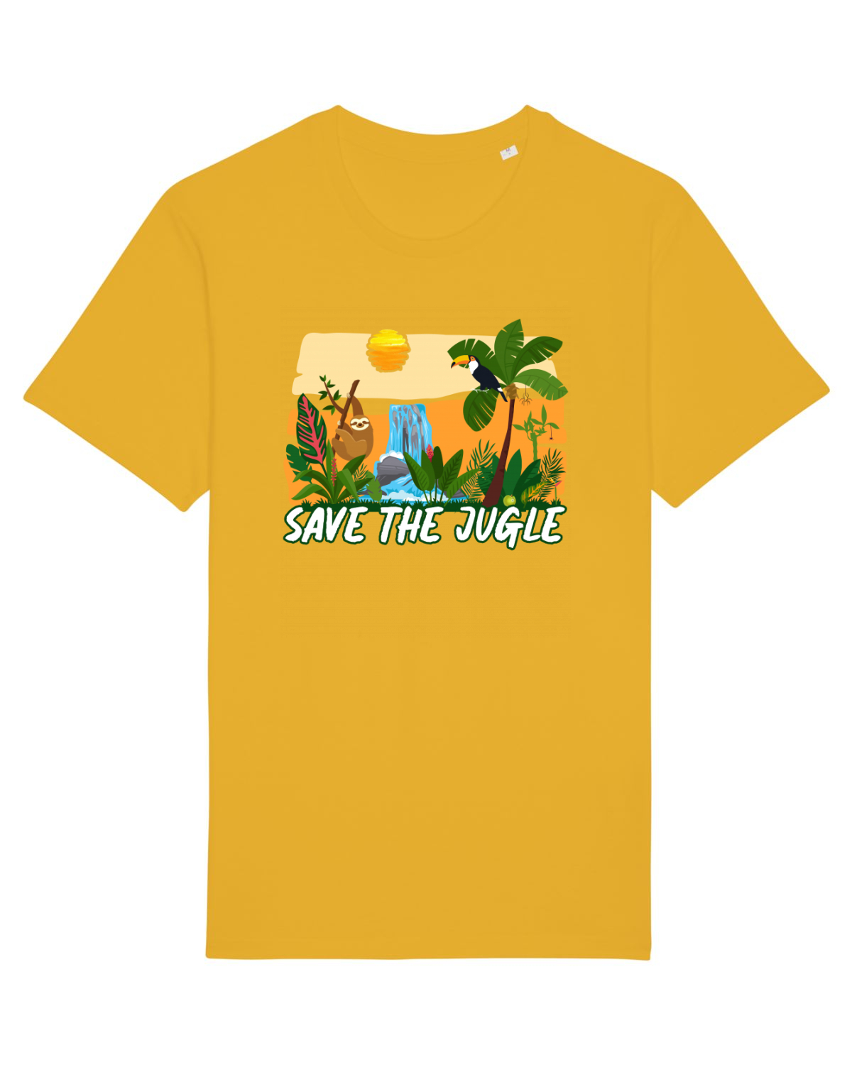 Tricou mânecă scurtă Unisex Rocker Spectra Yellow