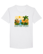 Save the Jungle Tricou mânecă scurtă guler larg Bărbat Skater