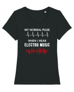 Electro Music Tricou mânecă scurtă guler larg fitted Damă Expresser