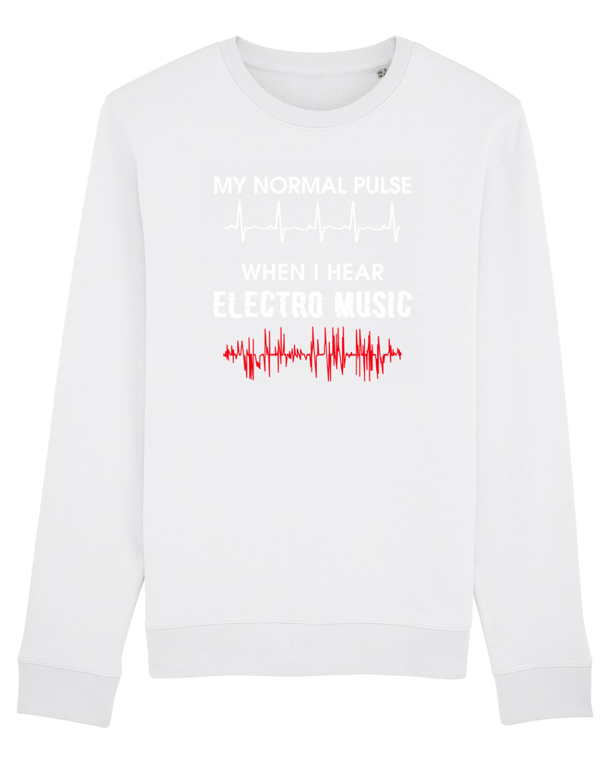 Bluză mânecă lungă Unisex Rise White