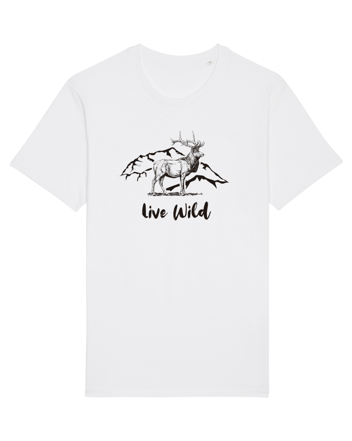 Tricou mânecă scurtă Unisex Rocker White