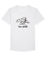Live Wild Tricou mânecă scurtă guler larg Bărbat Skater