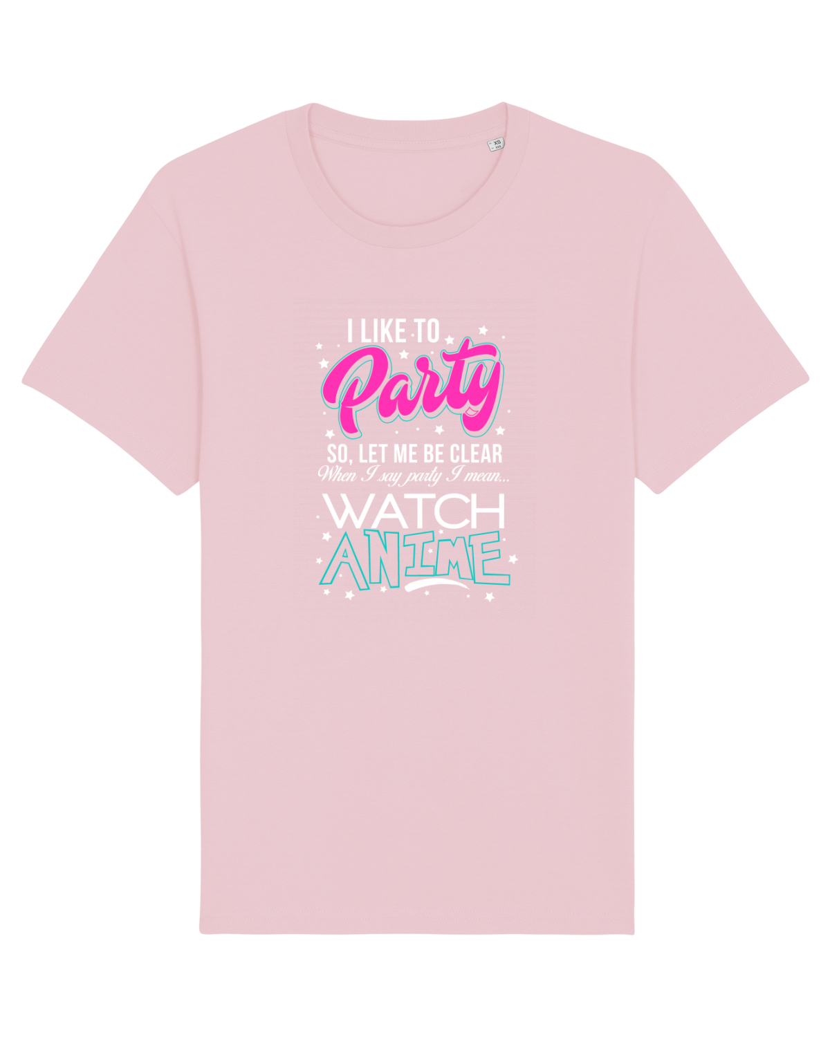 Tricou mânecă scurtă Unisex Rocker Cotton Pink