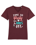 Party our tails off Tricou mânecă scurtă guler V Bărbat Presenter