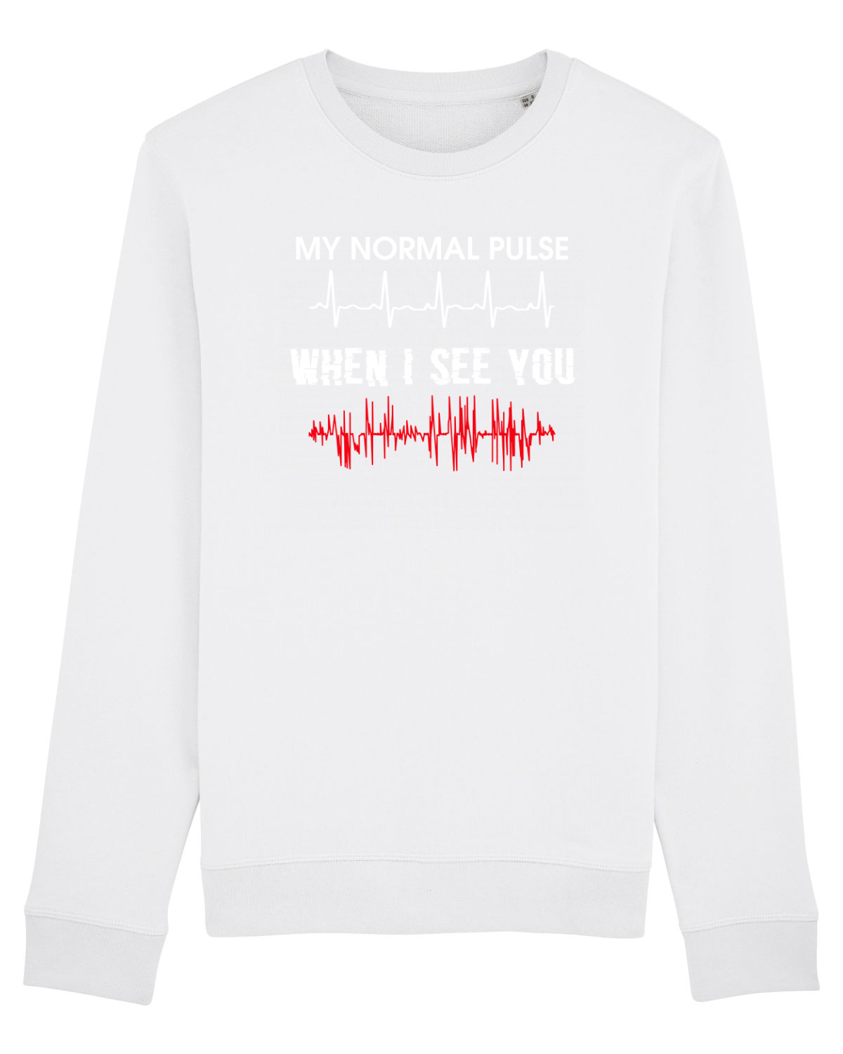 Bluză mânecă lungă Unisex Rise White