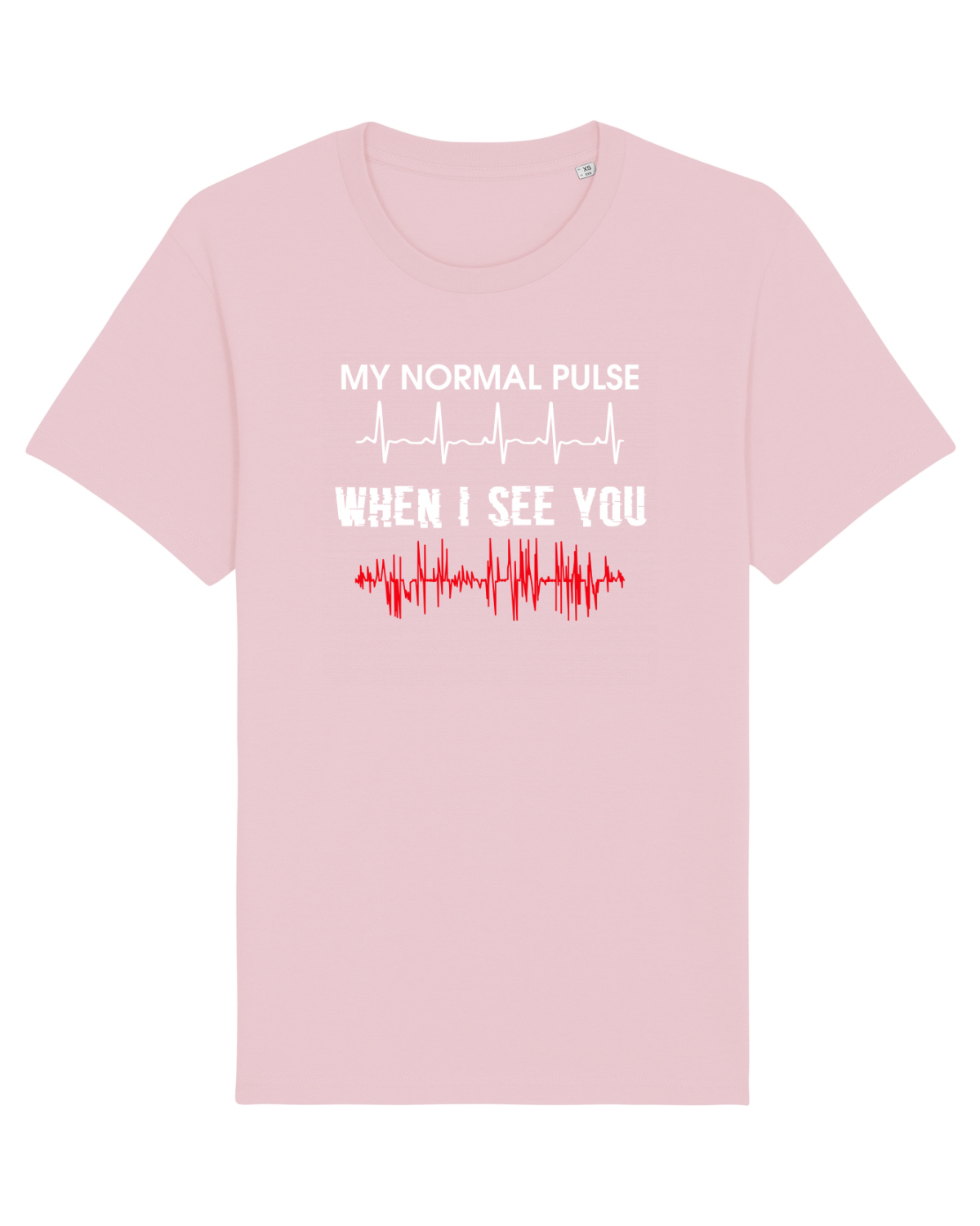 Tricou mânecă scurtă Unisex Rocker Cotton Pink