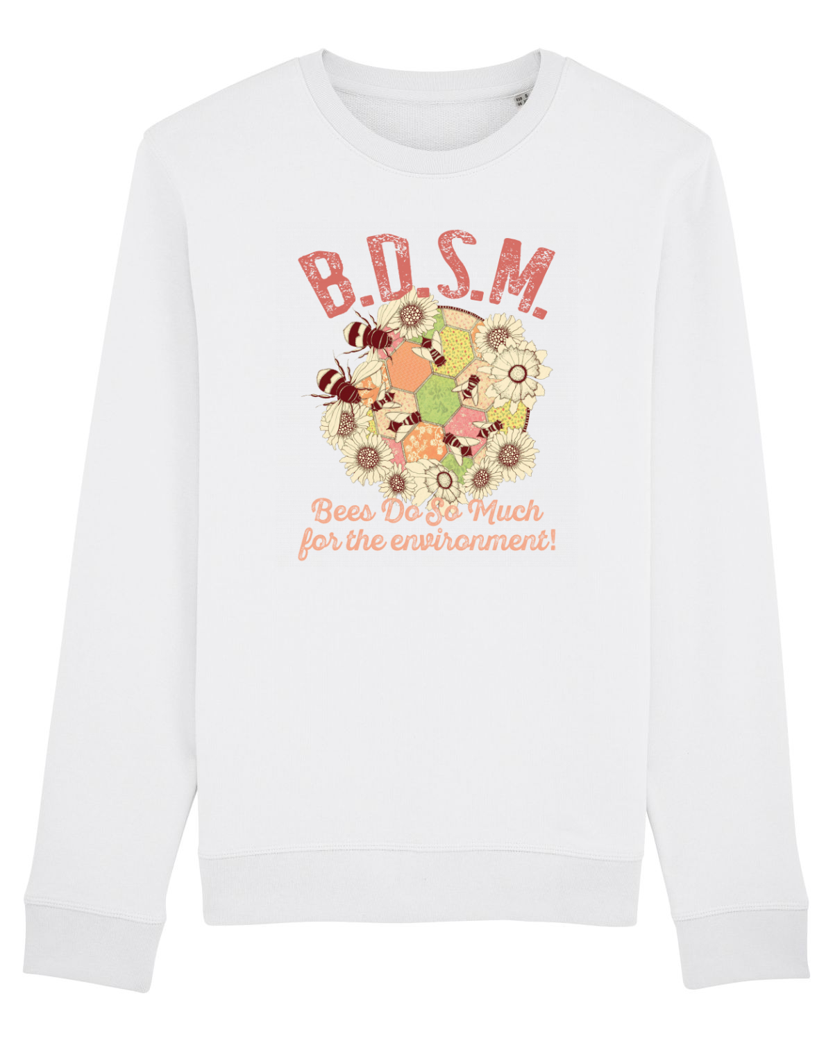 Bluză mânecă lungă Unisex Rise White