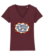 My Wife Says I Have Only Two Faults Tricou mânecă scurtă guler V Damă Evoker