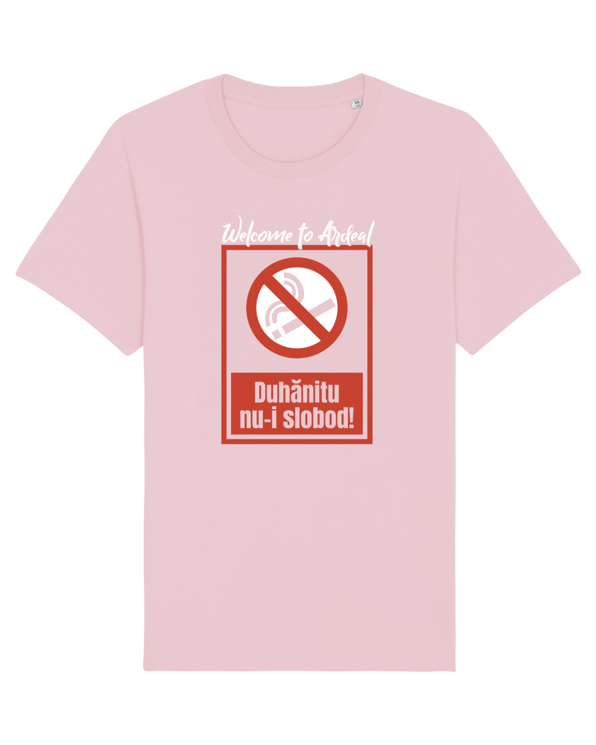 Tricou mânecă scurtă Unisex Rocker Cotton Pink