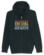 THE SHORTER THE GIRL THE LOUDER HER MOUTH Hanorac cu fermoar Unisex Connector