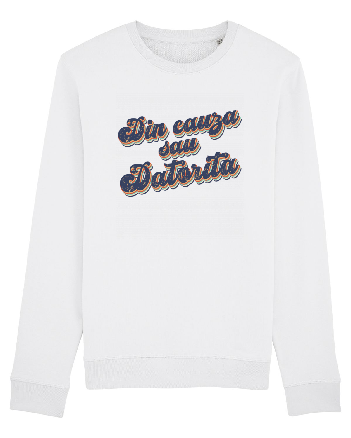Bluză mânecă lungă Unisex Rise White