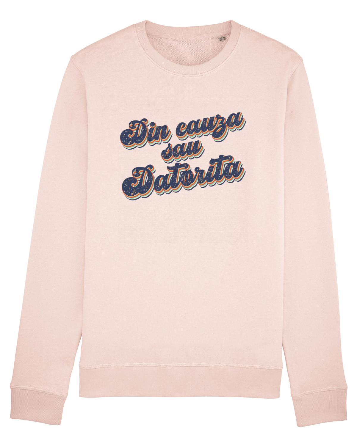 Bluză mânecă lungă Unisex Rise Candy Pink