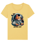 ASTRO CAT - V2 Tricou mânecă scurtă guler larg fitted Damă Expresser