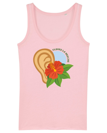 Floare la ureche Cotton Pink