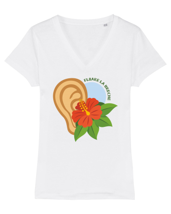 Floare la ureche White