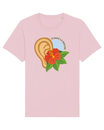 Floare la ureche Cotton Pink
