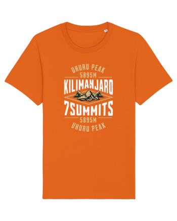 Kilimanjaro - 7 summits - Uhuru Peak Bright Orange