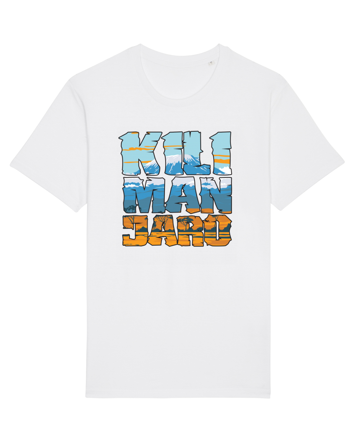 Tricou mânecă scurtă Unisex Rocker White
