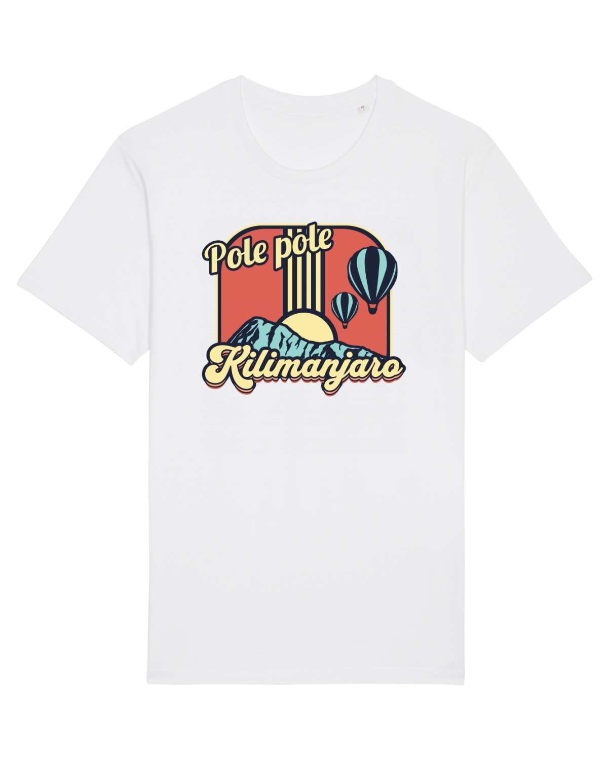Tricou mânecă scurtă Unisex Rocker White