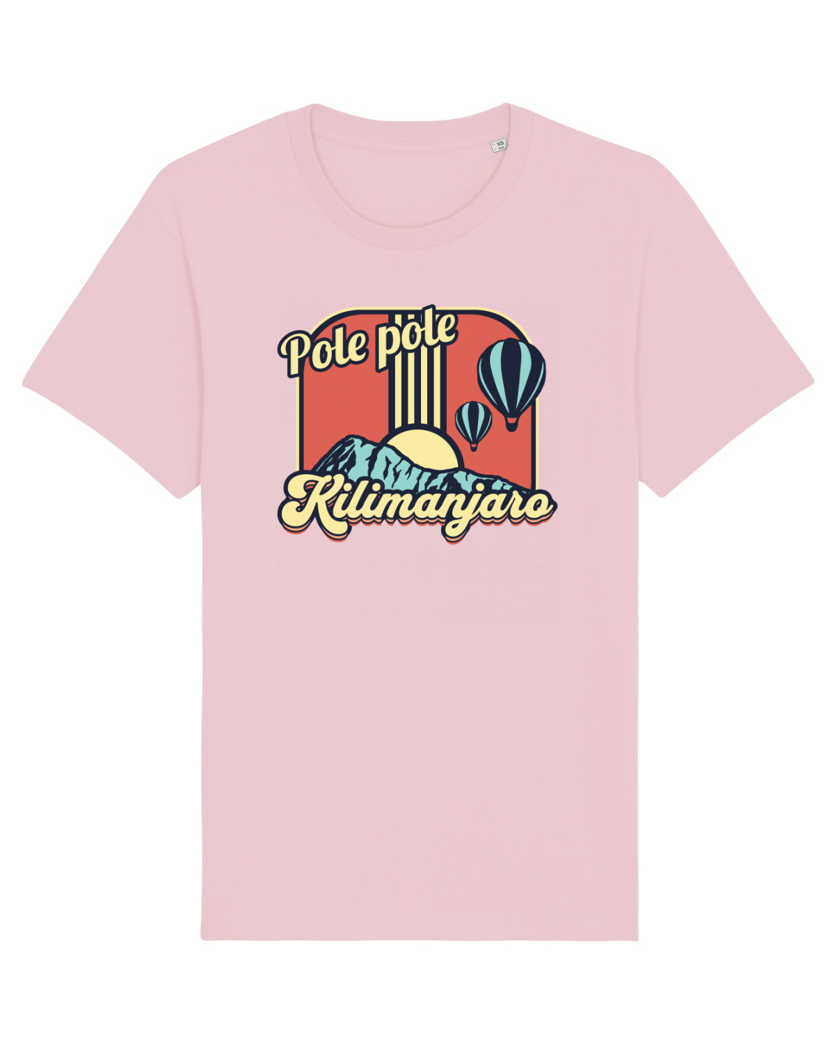 Tricou mânecă scurtă Unisex Rocker Cotton Pink