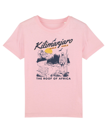 Kilimanjaro - The roof of Africa Cotton Pink