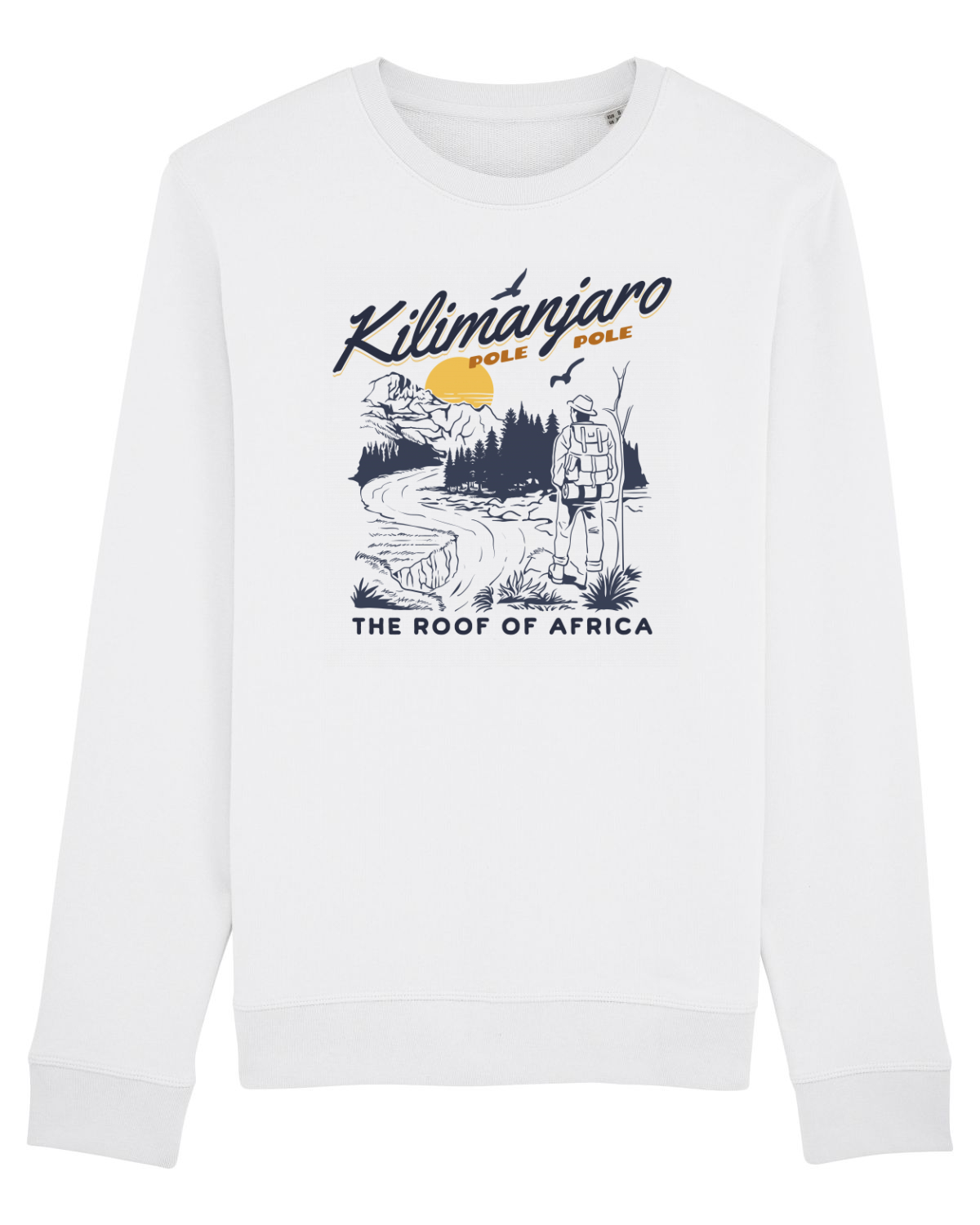 Bluză mânecă lungă Unisex Rise White