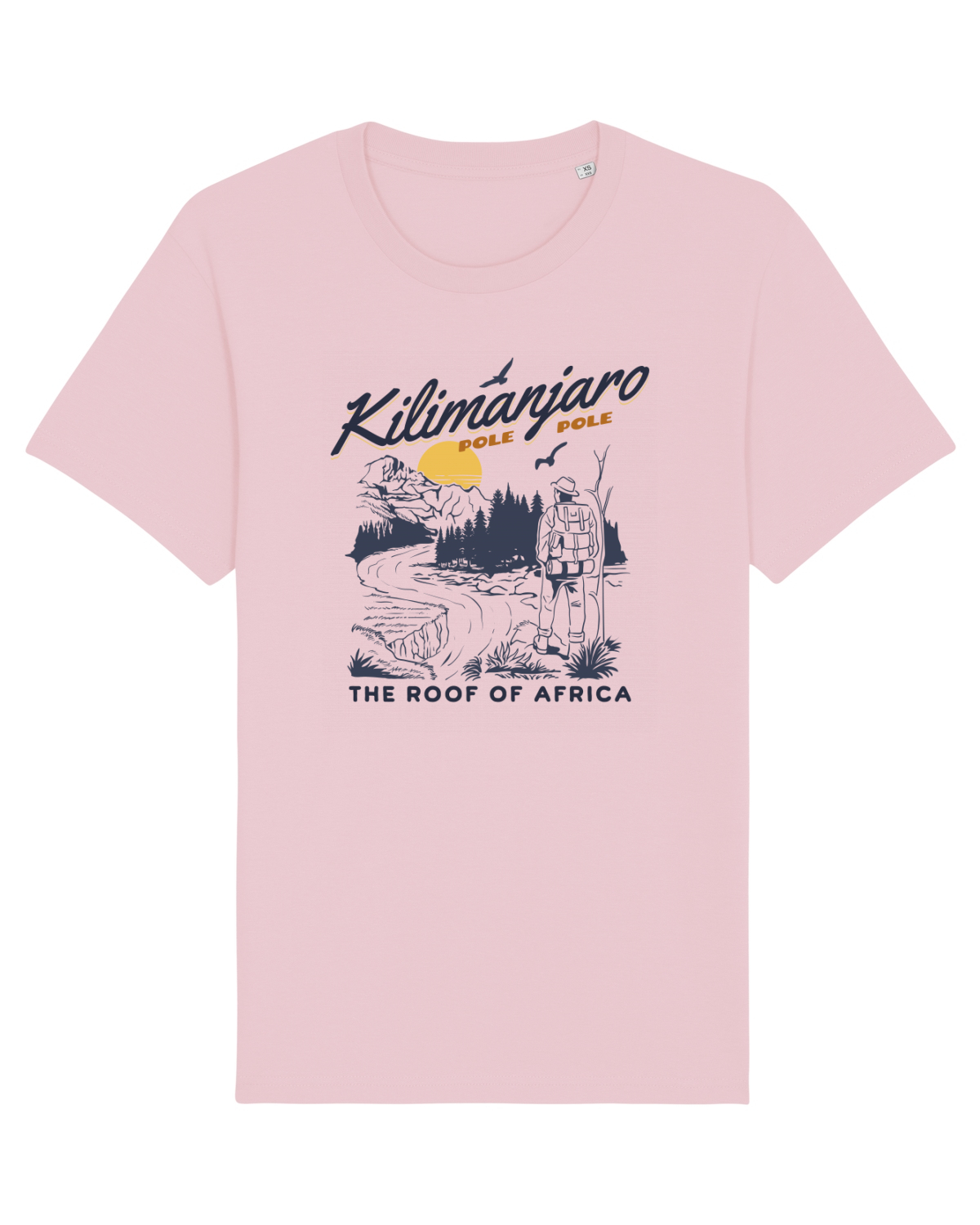 Tricou mânecă scurtă Unisex Rocker Cotton Pink