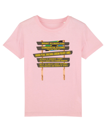 Kilimanjaro - Uhuru Peak Sign Cotton Pink