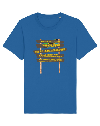 Kilimanjaro - Uhuru Peak Sign Royal Blue