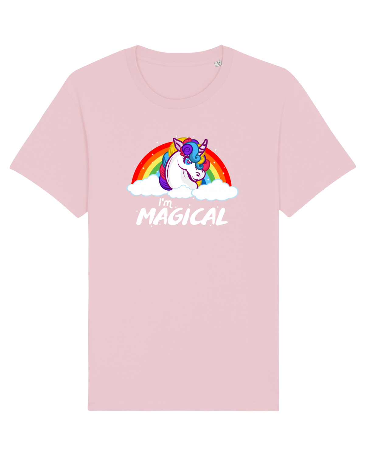 Tricou mânecă scurtă Unisex Rocker Cotton Pink