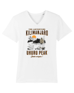 The adventure - Kilimanjaro - Uhuru Peak Tricou mânecă scurtă guler V Bărbat Presenter