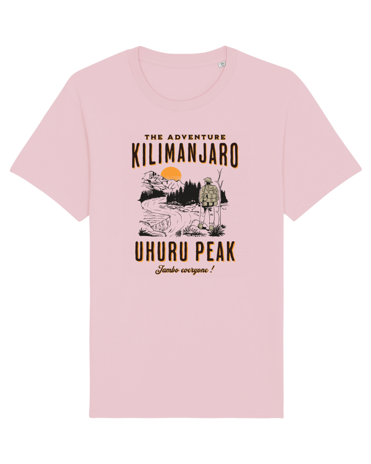 Tricou mânecă scurtă Unisex Rocker Cotton Pink