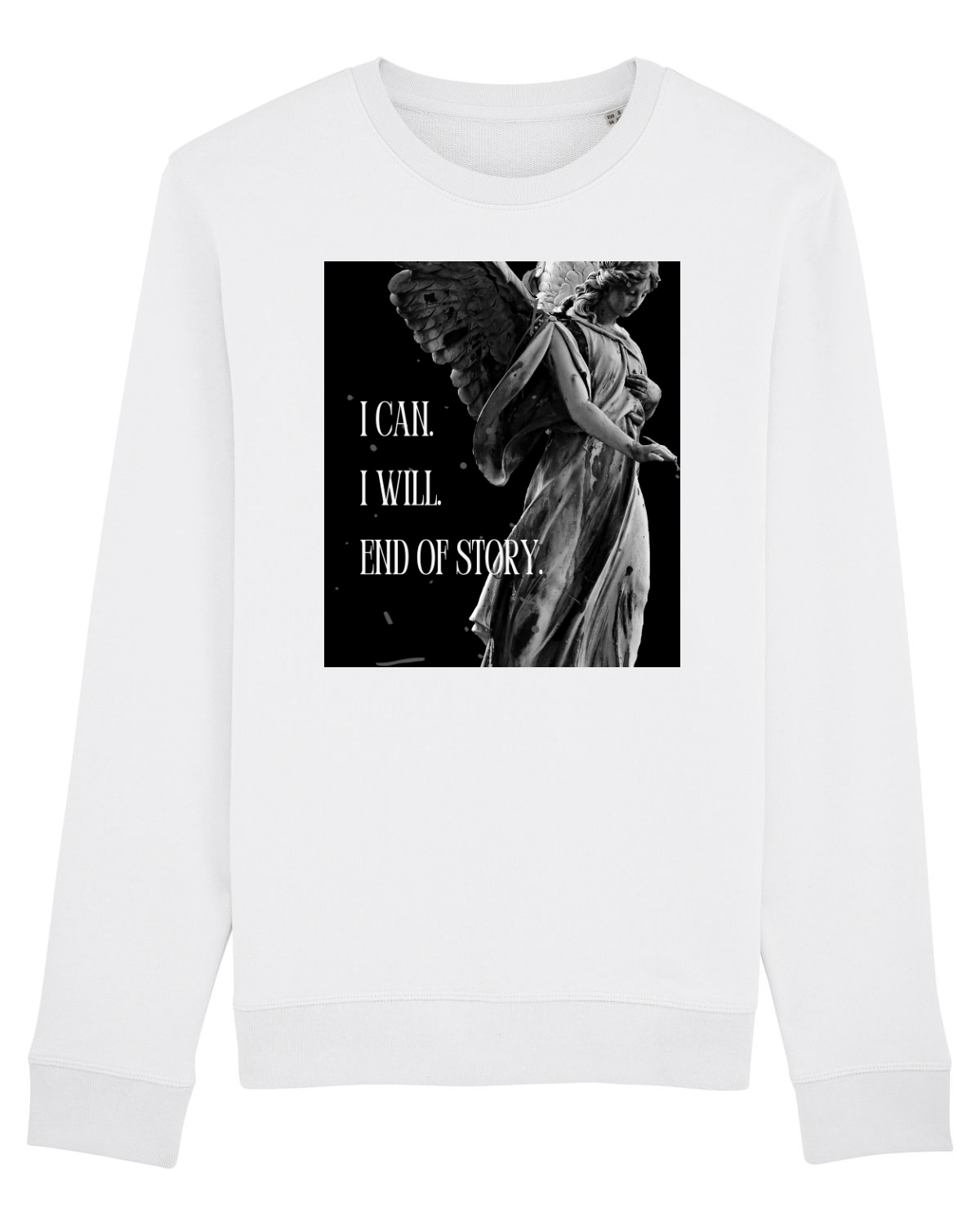 Bluză mânecă lungă Unisex Rise White