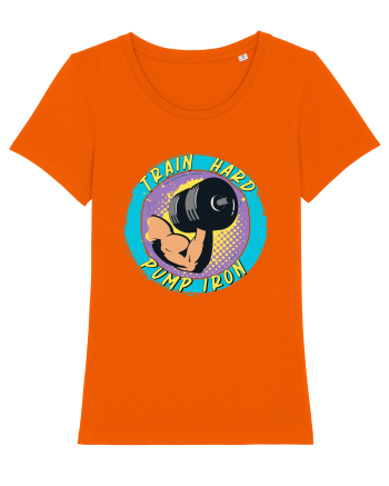 Train Hard Bright Orange