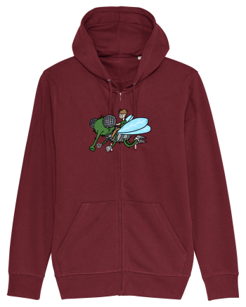 Cu musca Burgundy