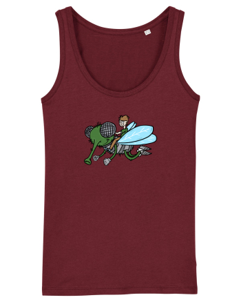 Cu musca Burgundy