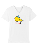paraZIT Tricou mânecă scurtă guler V Bărbat Presenter
