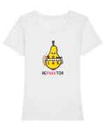 rePARAtor Tricou mânecă scurtă guler larg fitted Damă Expresser