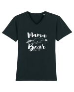 Mama Bear Tricou mânecă scurtă guler V Bărbat Presenter