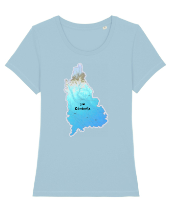 Dâmbovița County Map Sky Blue
