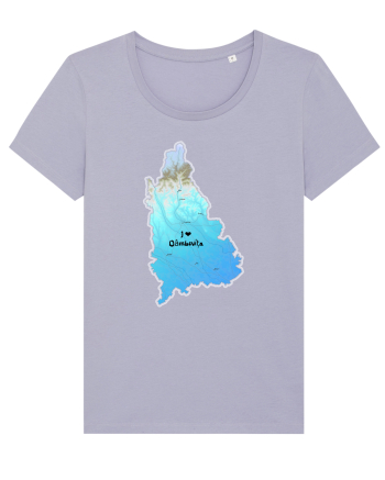 Dâmbovița County Map Lavender