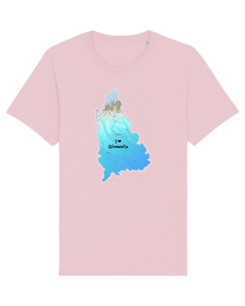 Dâmbovița County Map Cotton Pink