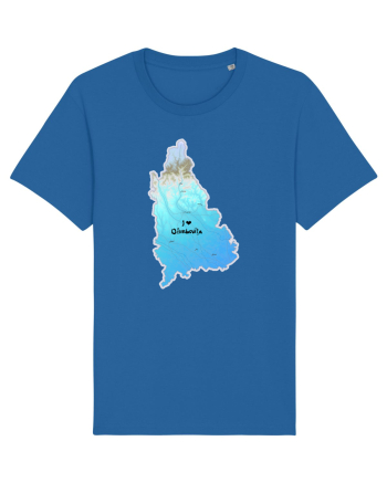 Dâmbovița County Map Royal Blue