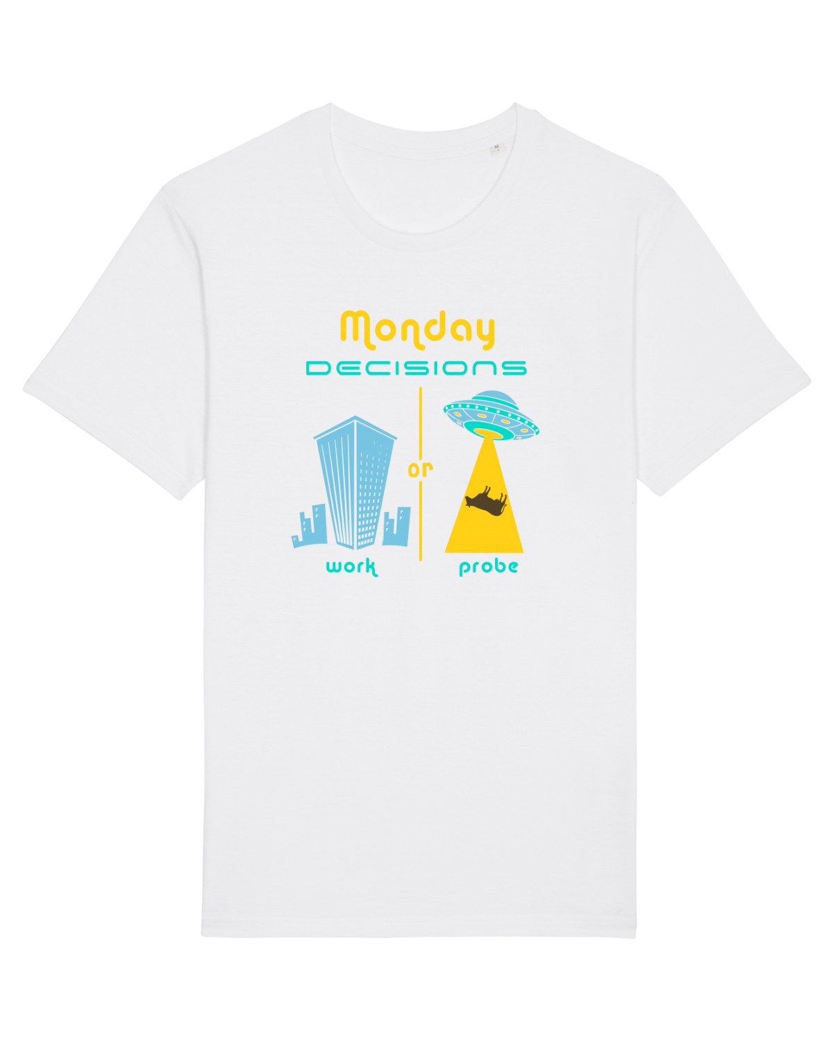 Tricou mânecă scurtă Unisex Rocker White