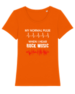 Rock Music Tricou mânecă scurtă guler larg fitted Damă Expresser