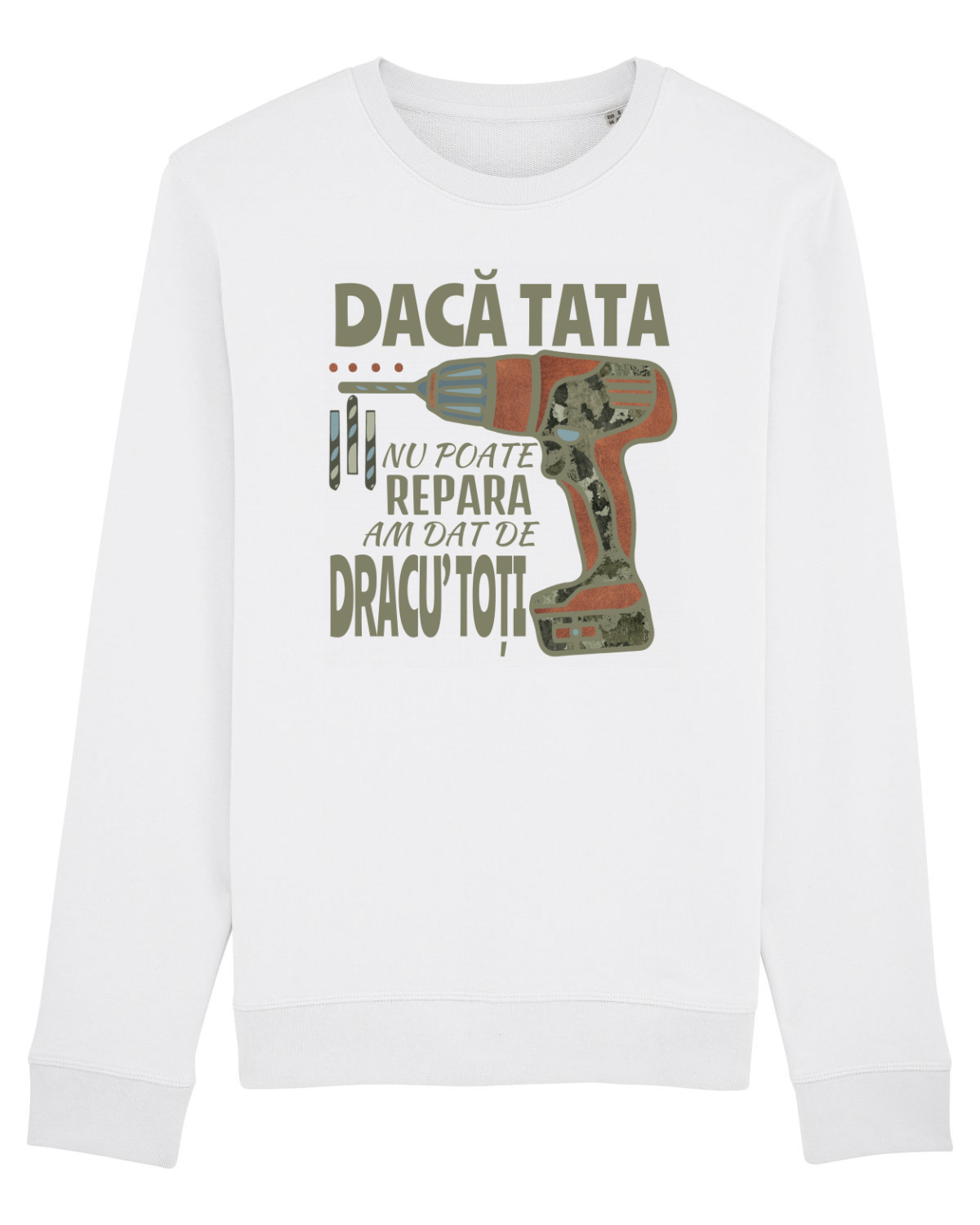 Bluză mânecă lungă Unisex Rise White
