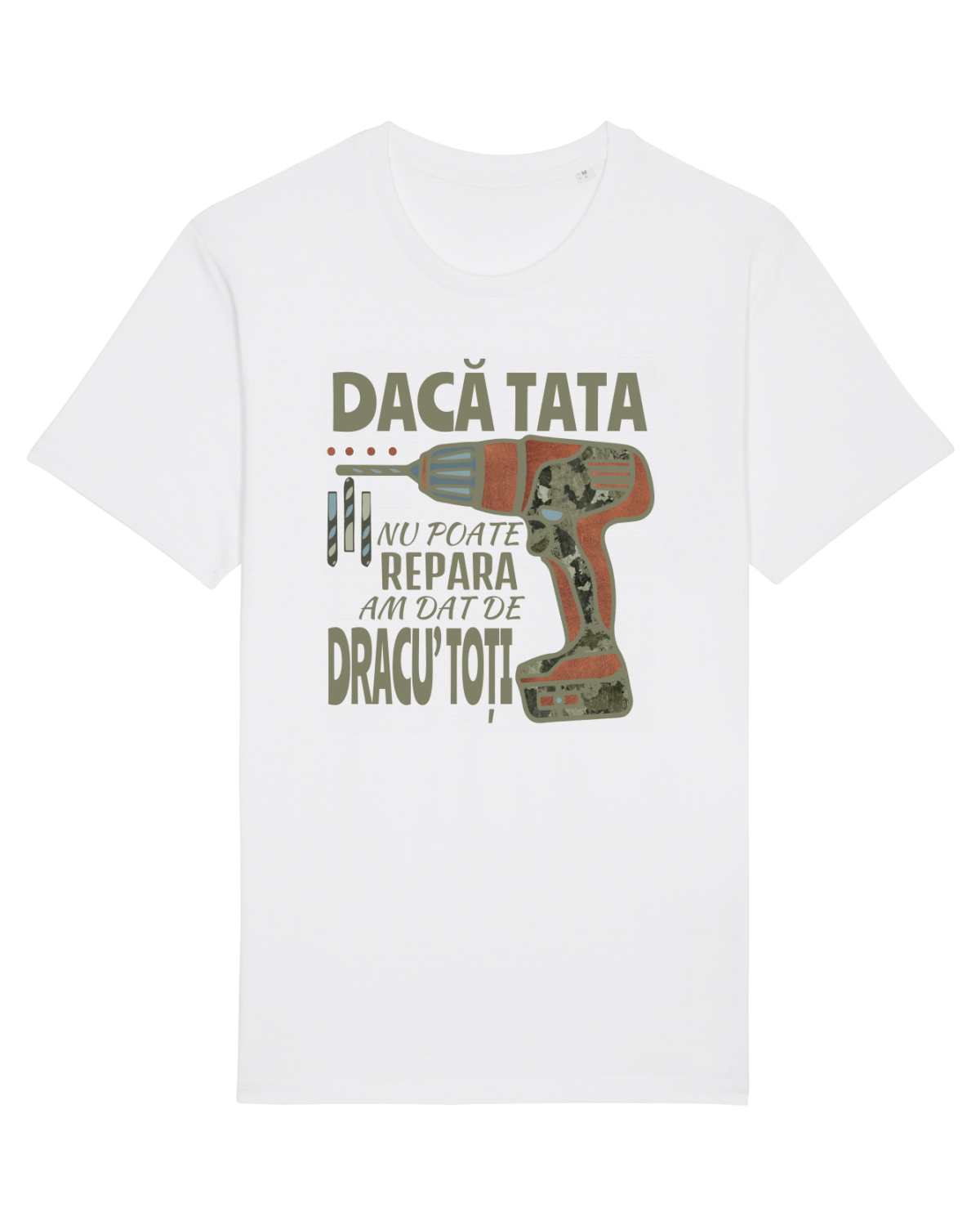 Tricou mânecă scurtă Unisex Rocker White