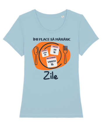 Îmi place să mănânc zile Sky Blue