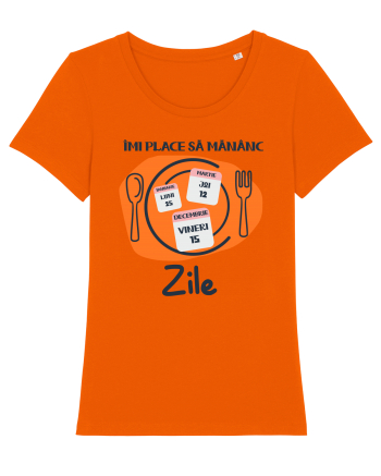 Îmi place să mănânc zile Bright Orange