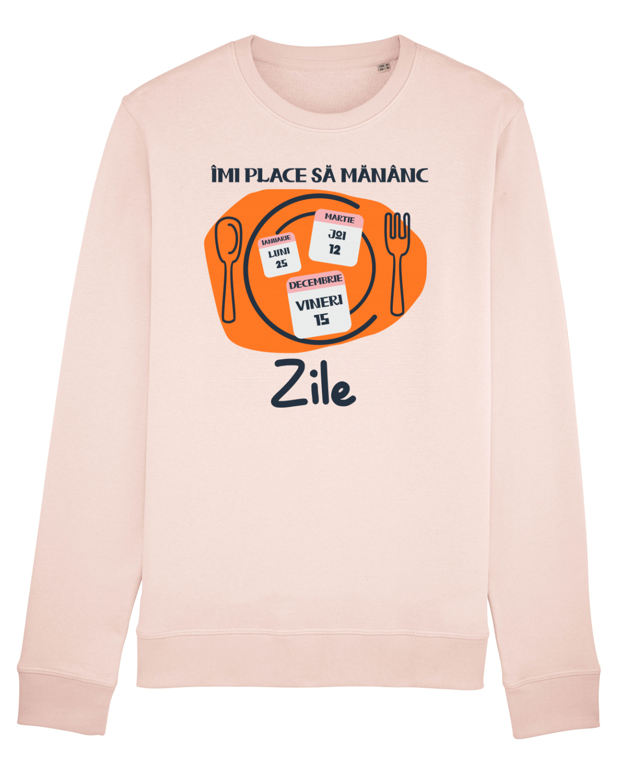 Bluză mânecă lungă Unisex Rise Candy Pink